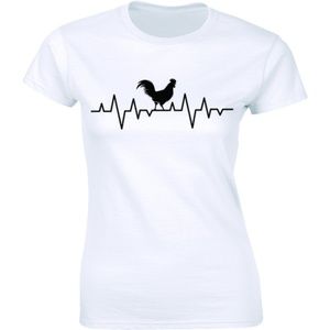 Heartbeats for Chicken Rooster Lover Funny T-shirt